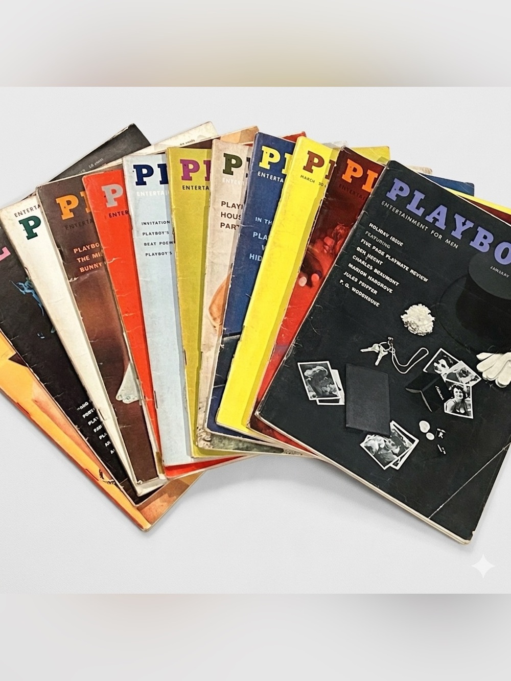 Vintage Playboy Magazine Lot - 1959 (Jan-Dec)